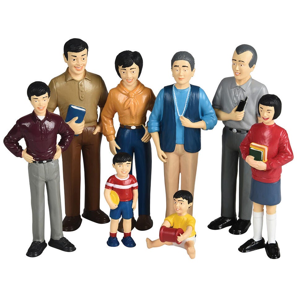 Marvel Education Pretend and Play, Asian Family, Set of 8 521458